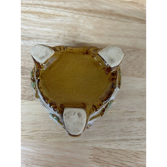 Kissing Frogs Ceramic Trinket Box With Lid Shiny Lusterware Finish - Picture 8 of 11